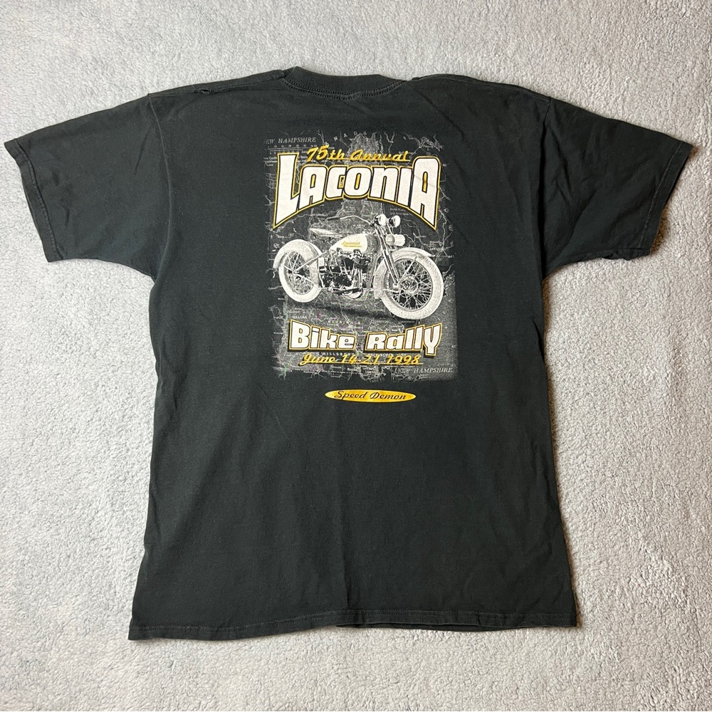 Vintage 1998 Laconia New Hampshire Iconic Bike Rally Size XXL T Shirt